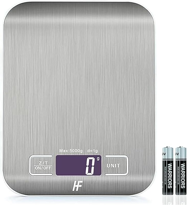 Báscula de cocina HomeFashion de acero con pilas incluidas