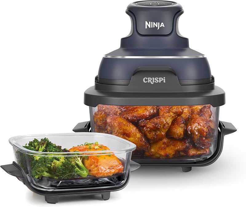 Ninja CRISPi freidora de aire portátil con recipientes de cristal